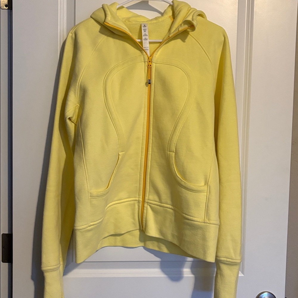 Lululemon Scuba hooded zip up sweatshirt mellow yellow - Picture 5 of 7